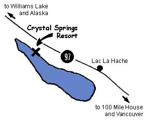 Crystal Springs Resort on Hwy 97 between Vancouver and Alaska